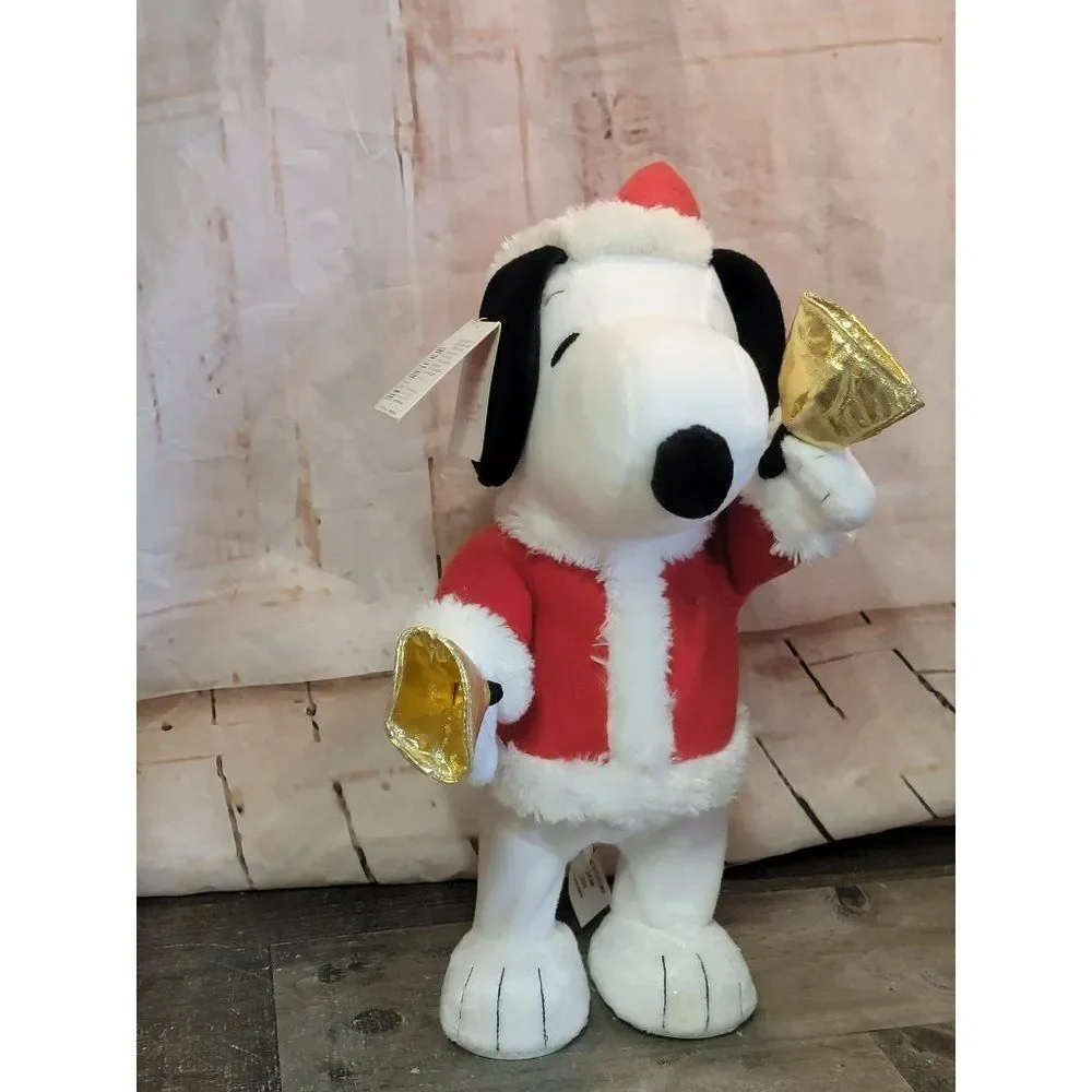Snoopy Hallmark bell ringer animatronic plush‎ Xmas figure
